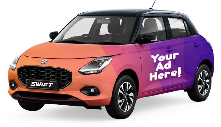 glow fleet advertising car glow fleet advertising car